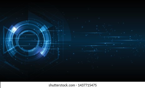 Abstract Technology Background Hitech Communication Concept Stock 