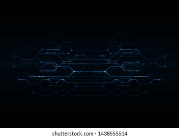 Abstract technology background. Hi-tech communication. Futuristic digital innovation concept. Circuit board