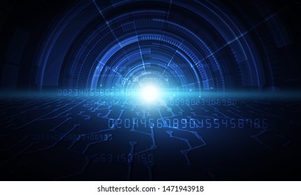 Abstract technology background Hitech communication concept innovation background, vector illustration