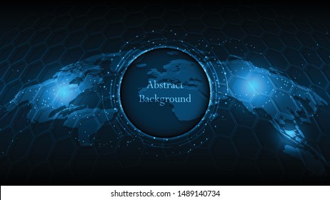 Abstract technology background Hi-tech communication concept innovation background vector illustration
