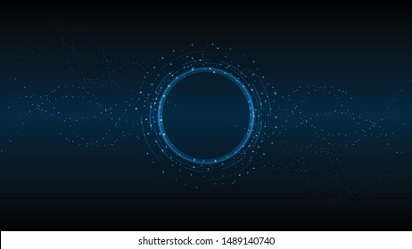 Abstract technology background Hi-tech communication concept innovation background vector illustration
