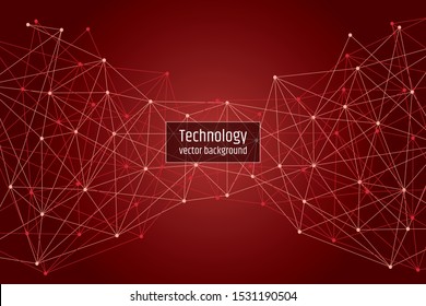 Abstract technology background Hi-tech communication concept innovation background vector illustration