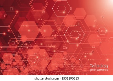 Abstract technology background Hi-tech communication concept innovation background vector illustration