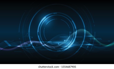 Abstract technology background Hi-tech communication concept innovation background vector illustration
