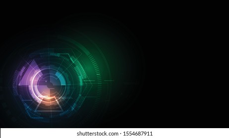 Abstract technology background Hi-tech communication concept innovation background vector illustration

