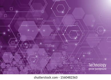 
Abstract technology background Hi-tech communication concept futuristic digital innovation background vector illustration