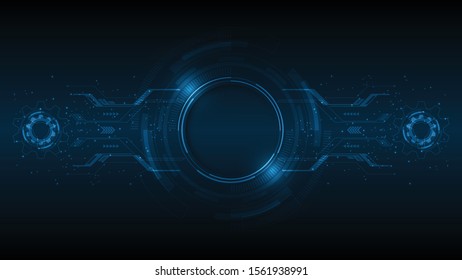 Abstract technology background Hi-tech communication concept innovation background vector illustration
