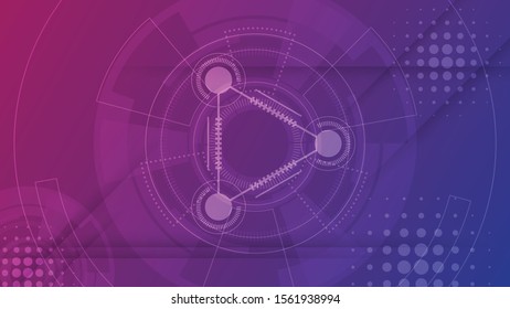 Abstract technology background Hi-tech communication concept innovation background vector illustration
