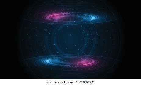 Abstract technology background Hi-tech communication concept innovation background vector illustration
