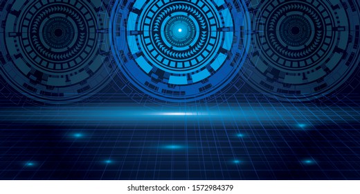 
Abstract technology background Hi-tech communication concept futuristic digital innovation background