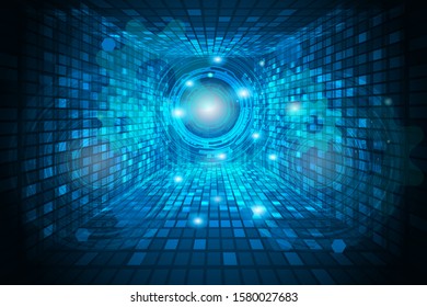 Abstract technology background Hi-tech communication concept innovation background vector illustration
