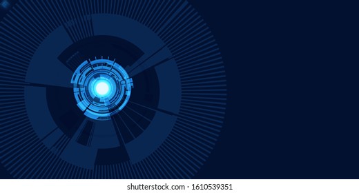 Abstrakter Technologiehintergrund Hightech-Kommunikationskonzept Innovationshintergrund Vektorillustration
