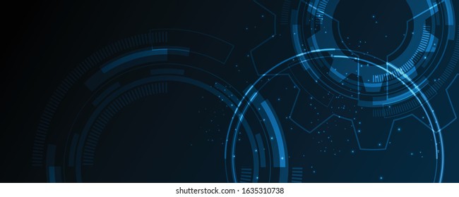 Abstract technology background Hi-tech communication concept innovation background vector illustration
