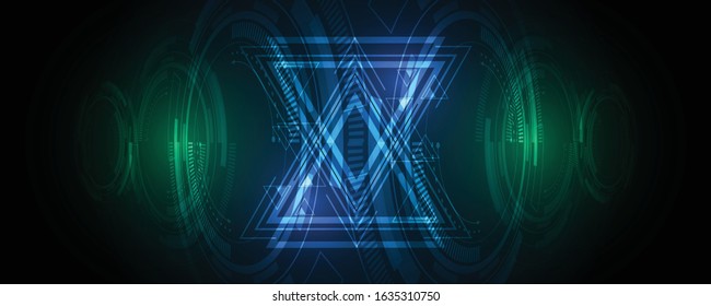 Abstract technology background Hi-tech communication concept innovation background vector illustration
