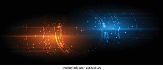 Abstract technology background Hi-tech communication concept innovation background vector illustration
