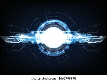 Abstrakter Technologie-Hintergrund Hightech-Kommunikationskonzept futuristische digitale Innovation Hintergrund Vektorillustration Illustration
