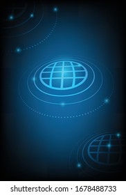 Abstract technology background, hi-tech communication concept, digital illustration, futuristic background, vector innovation and can be used for anything else according to your design.