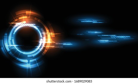 Abstract technology background Hi-tech communication concept innovation background vector illustration
