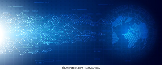 Abstract technology background Hi-tech communication concept futuristic digital innovation background for global web, connection, science. Vector illustration