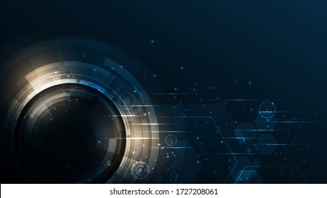 Abstract technology background Hi-tech communication concept innovation background vector illustration
