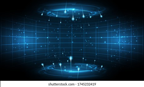 Abstract Technology Background Hi-tech Communication Concept Innovation Background Vector Illustration
