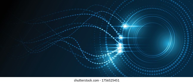 Abstract technology background Hi-tech communication concept innovation background vector illustration
