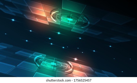 Abstract technology background Hi-tech communication concept innovation background vector illustration
