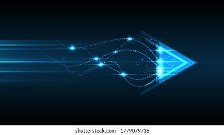 Abstract technology background Hi-tech communication concept innovation background vector illustration
