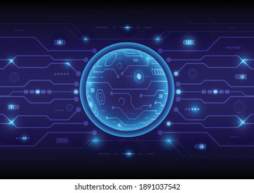Abstract technology background Hi-tech communication concept