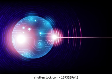Abstract technology background Hi-tech communication concept futuristic digital innovation speed background. vector illustration.