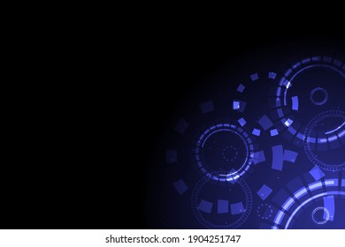 Abstract technology background Hi-tech communication concept innovation background vector illustration, sci fi circuit design with copy space.