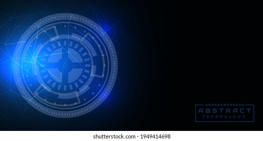 Abstract technology background Hi-tech communication concept innovation background vector illustration
