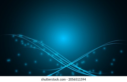 Abstract technology background Hitech communication concept. Dark blue background.