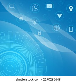 Abstract Technology background. Technology background Hi-tech communication concept innovation abstract background vector. abstract futuristic background.Technology communication concept