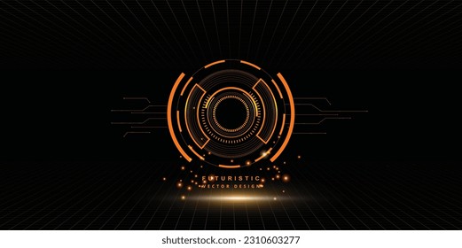 Antecedentes de la tecnología abstracta Concepto de comunicación de alta tecnología fondo de la innovación digital futurista vectores de fondo