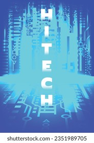 Abstract technology background Hi-tech communication concept futuristic digital innovation background vector illustration.