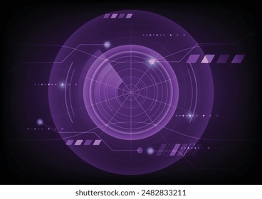 Abstract technology background Hi-tech communication concept innovation background vector illustration