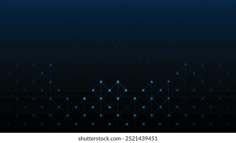 Abstract technology background Hi-tech communication concept, technology, digital business, innovation, science fiction scene vector illustration with copy-space.