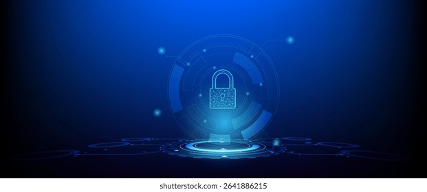 Abstract technology background Hi-tech communication concept futuristic digital innovation background vector illustration, Bright circle and shine the light within.