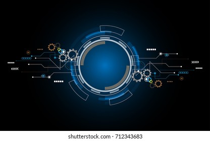 Abstract technology background Hi-tech communication concept innovation background vector illustration