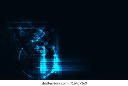 Abstract technology background Hi-tech communication concept futuristic innovation background vector illustration