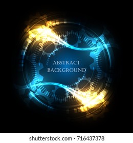 Abstract technology background Hi-tech communication concept futuristic innovation background vector illustration