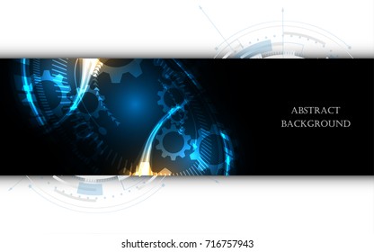Abstract technology background Hi-tech communication concept futuristic innovation background vector illustration