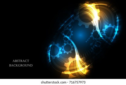 Abstract technology background Hi-tech communication concept futuristic innovation background vector illustration