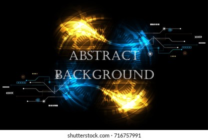 Abstract technology background Hi-tech communication concept futuristic innovation background vector illustration