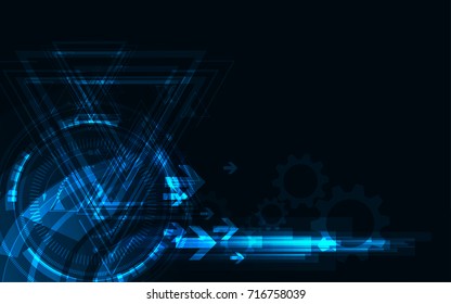 Abstract technology background Hi-tech communication concept futuristic innovation background vector illustration