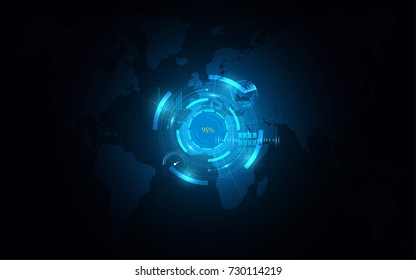 Abstract technology background Hi-tech communication concept futuristic digital innovation background vector illustration