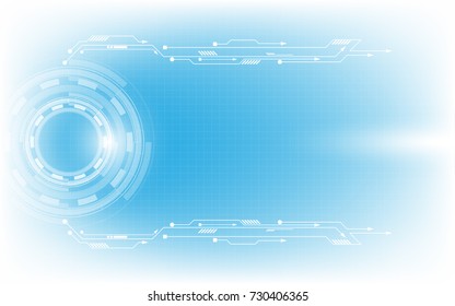 Fondo de tecnología Abstractas Concepto de comunicación de alta tecnología Ilustración vectorial de fondo de innovación digital futurista