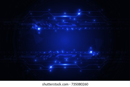 Abstract technology background Hi-tech communication concept futuristic digital innovation background vector illustration
