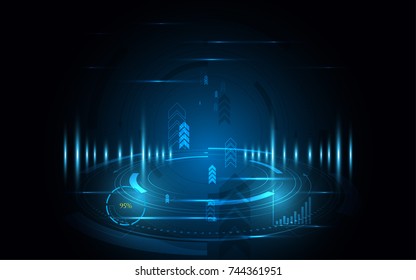 Abstract technology background Hi-tech communication concept futuristic digital innovation background vector illustration